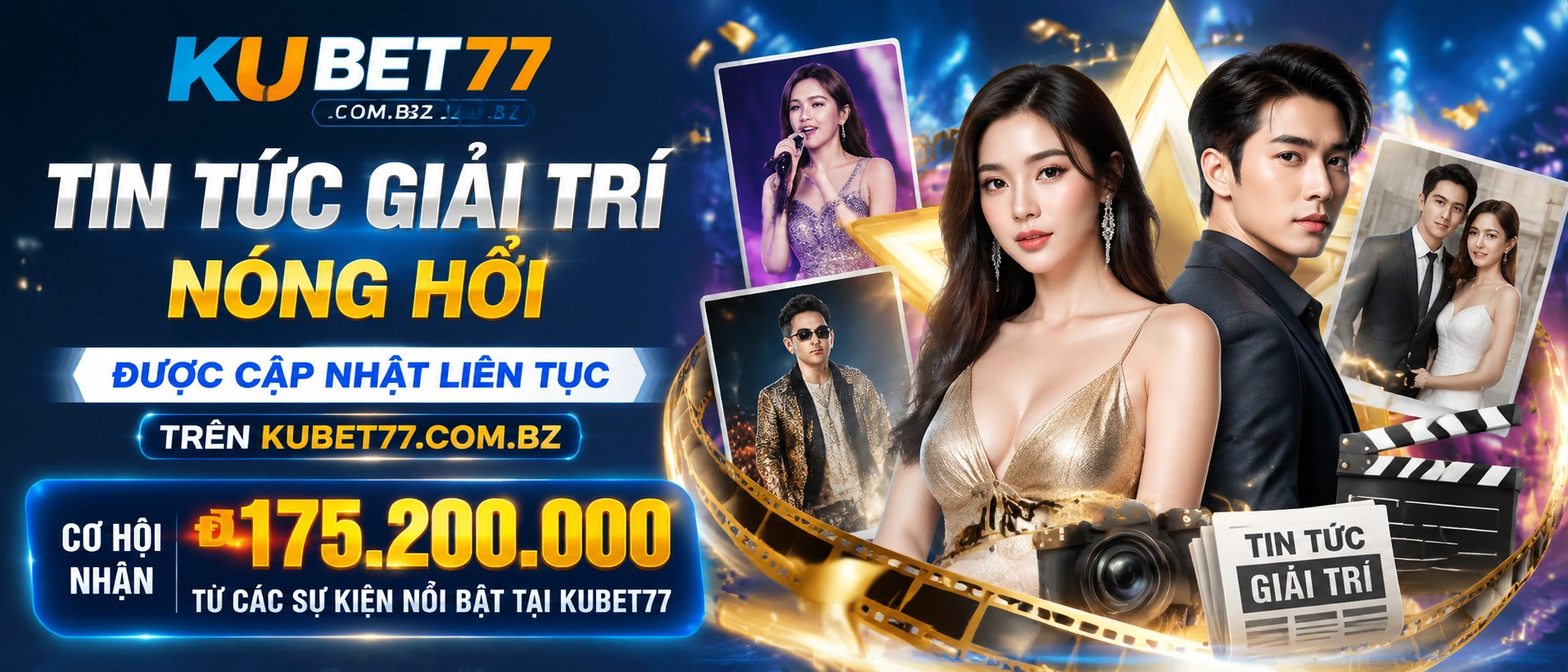 Giao diện khu tin tức Kubet77 với các mục cập nhật và khuyến mãi