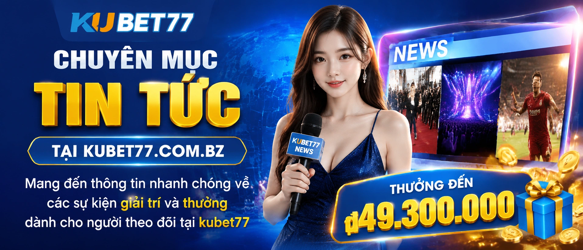 Khung tin khuyến mãi và cập nhật sự kiện trên Kubet77