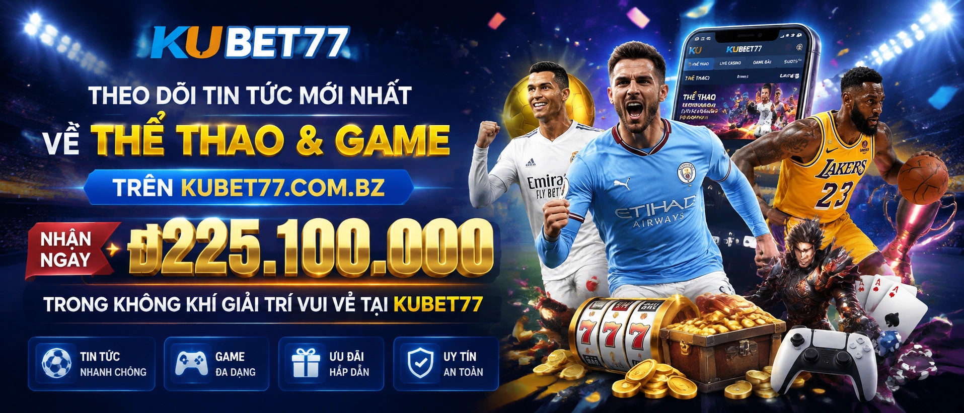 Bảng tin cập nhật hệ thống và thông báo thành viên VIP Kubet77